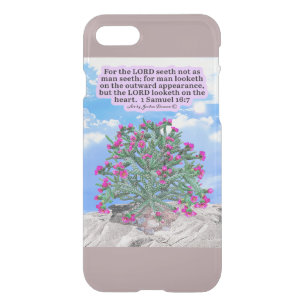Beautiful Cholla Cactus Scripture 1 Samuel 16:7 iPhone SE/8/7 Case