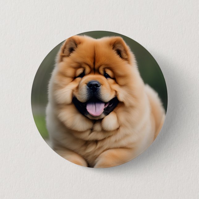 Beautiful Chow Chow Button (Front)