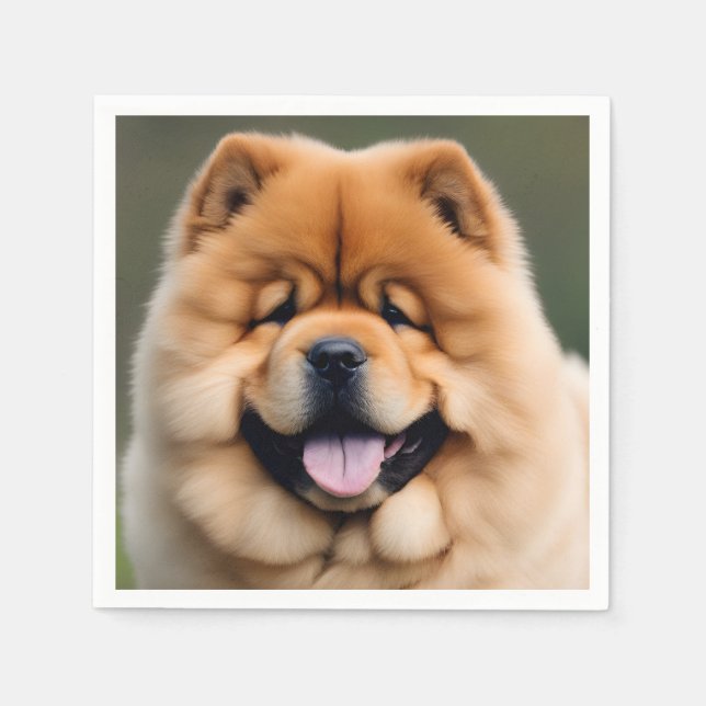 Beautiful Chow Chow Napkins (Front)