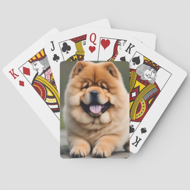 Beautiful Chow Chow Poker Cards (Back)