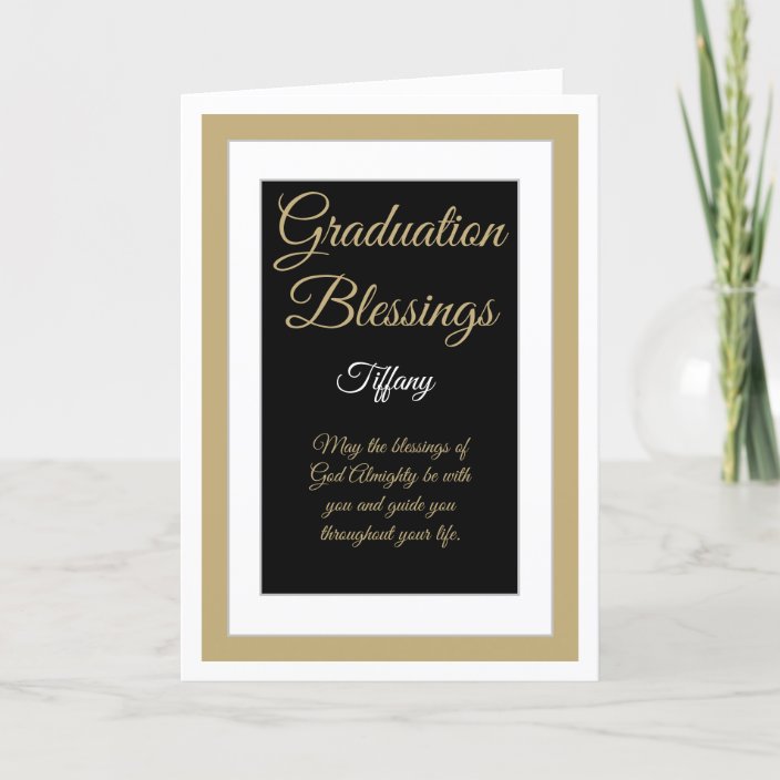 Beautiful Christian blessings graduation card | Zazzle.com