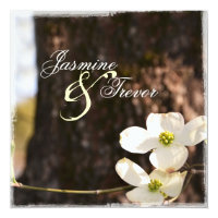 Beautiful Christian Dogwood Wedding Invitation