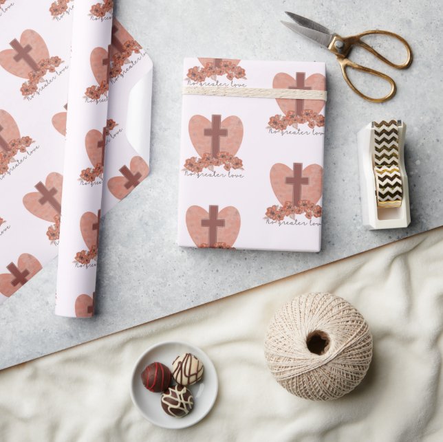 Beautiful Christian Easter Cross  Wrapping Paper (Crafts)