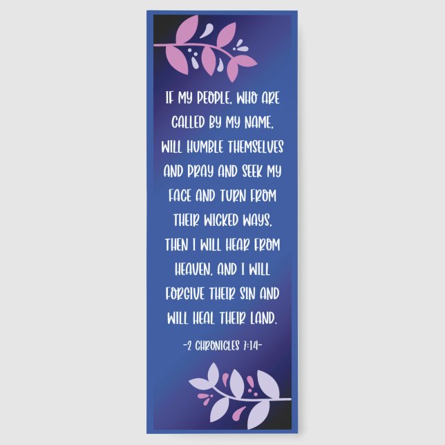 Beautiful Christian Quote/Bible Verse Bookmarks (Back)