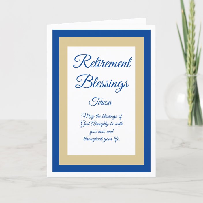 Beautiful Christian retirement card | Zazzle.com