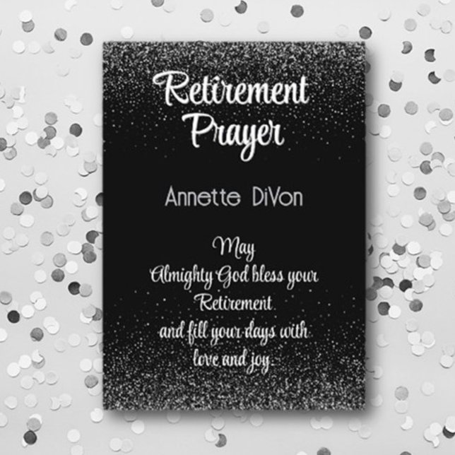 Beautiful Christian Retirement Prayer card (Creator Uploaded)