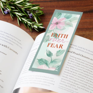 Beautiful Christian Saying With Flowers Bookmarks