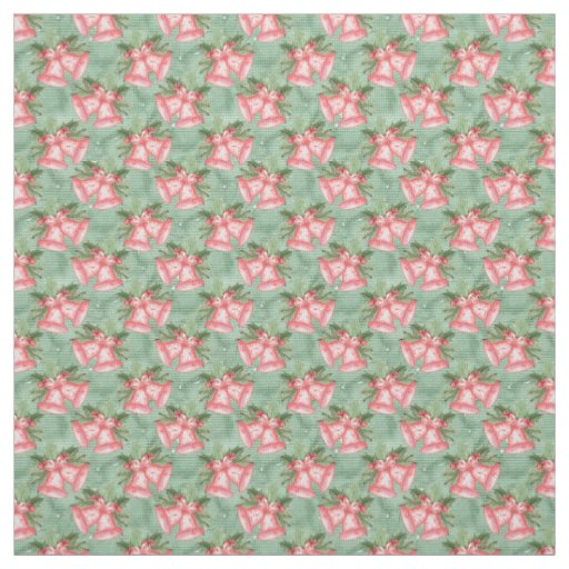 Beautiful Christmas Bells Fabric