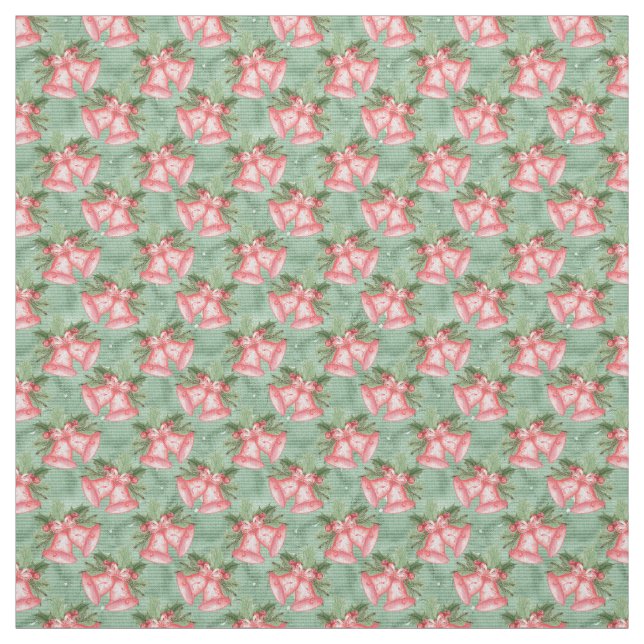 Beautiful Christmas Bells Fabric (Swatch)
