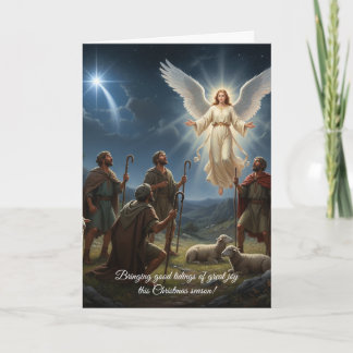 Beautiful Christmas Card Good tidings of great joy