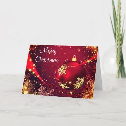 Beautiful Christmas Card with Warm Wishes