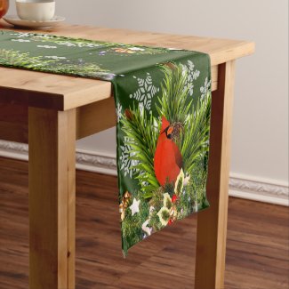 Beautiful Christmas Cardinal Holiday Greenery 