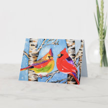 Beautiful Christmas Cardinals