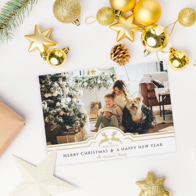 Beautiful Christmas Frame Personalized Photo Holiday Card (Creator Uploaded)