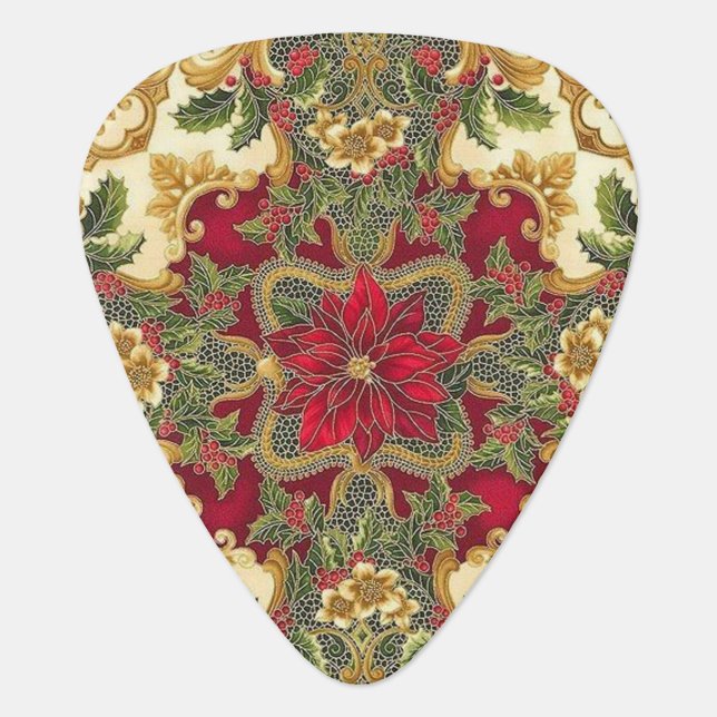 Beautiful Christmas Guitar Pick! Pick (Front)