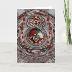 Beautiful Christmas Hearts Holiday Season Colors  Card