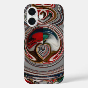 Beautiful Christmas Hearts Holiday Season Colors iPhone 16 Case