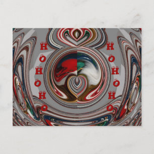 Beautiful Christmas Hearts Holiday Season Colors  Postcard