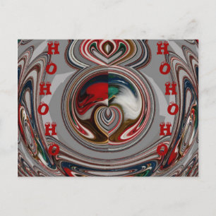 Beautiful Christmas Hearts Holiday Season Colors  Postcard