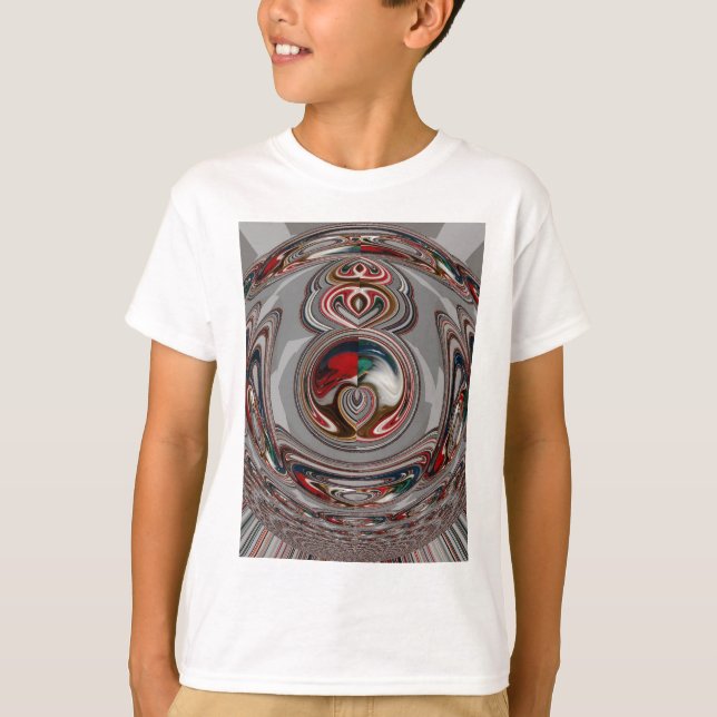 Beautiful Christmas Hearts Holiday Season Colors  T-Shirt (Front)