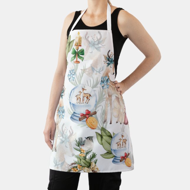 Beautiful Christmas Illustrations Apron (Insitu)
