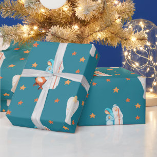 Beautiful Christmas Nativity Wrapping Paper