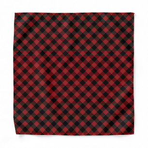 Beautiful Christmas Red Buffalo Plaid Bandana