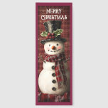 Beautiful Christmas Snowman Bookmarks<br><div class="desc">Beautiful Christmas Snowman
Illustration For Anyone
Customizable</div>