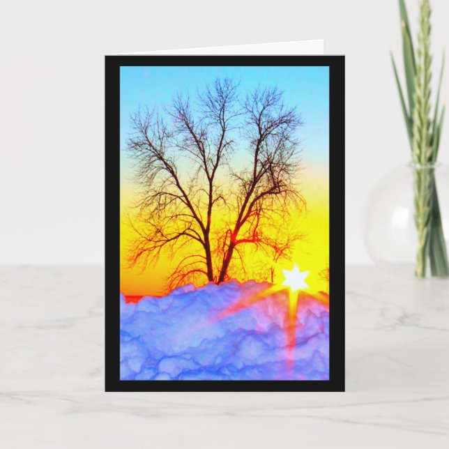 Beautiful Christmas Sunrise To Sunset Card (Front)