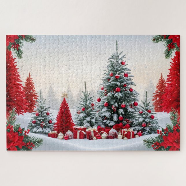 Beautiful Christmas Theme Landscape Jigsaw Puzzle (Horizontal)