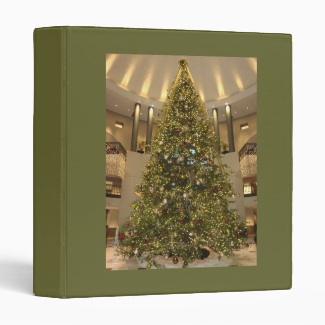 Beautiful Christmas Tree 3 Ring Binder (Front/Spine)