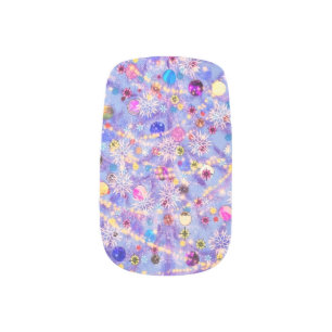 Beautiful Christmas Tree Nail Art