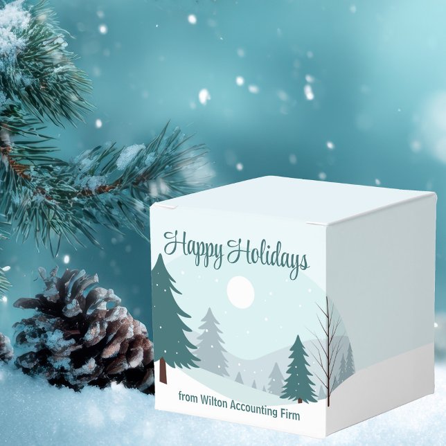 Beautiful Christmas Trees Mini Holiday Party Favor Boxes (Creator Uploaded)