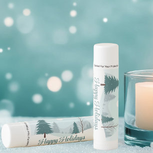 Beautiful Christmas Trees Winter Business Gift Lip Balm