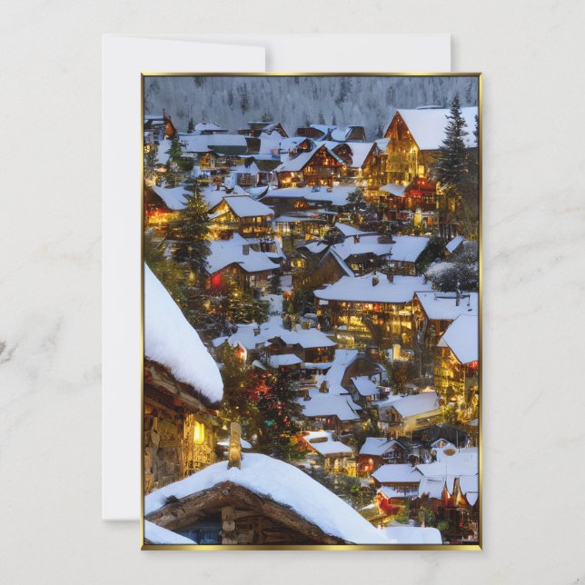 Beautiful Christmas View  2 Invitation (Front)