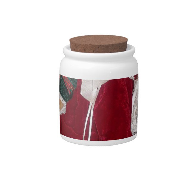 Beautiful Christmas with Love Have a Nice Day and  Candy Jar (Front)