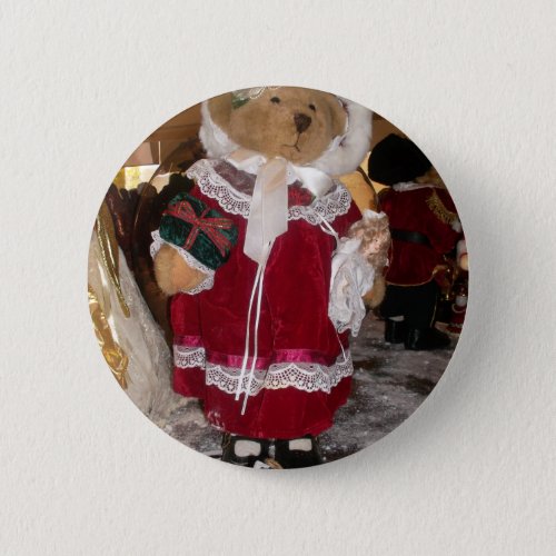 Beautiful Christmas with Love Have a Nice Day and  Pinback Button