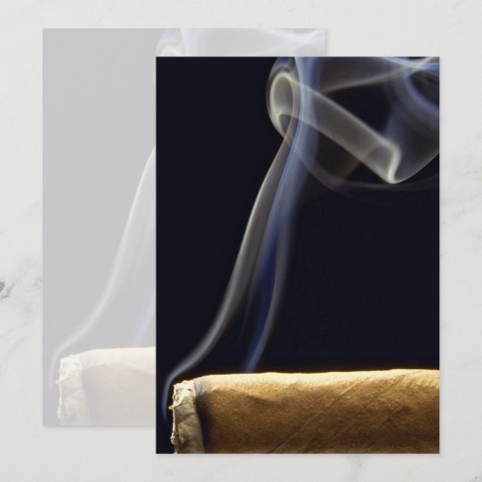 Beautiful Cigar with smoke (Front/Back)