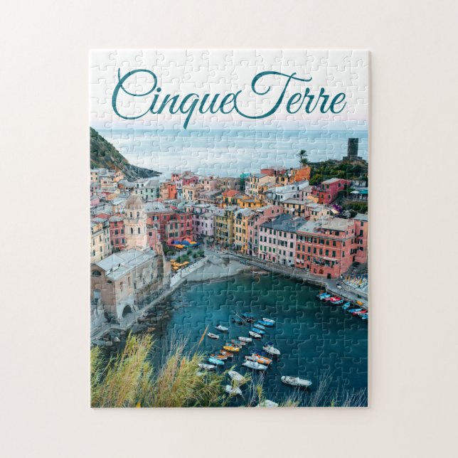 Beautiful Cinque Terre Italy Coast | Jigsaw Puzzle (Vertical)