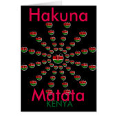 Beautiful Circular Kenyan Flag: A Radial Design (Front)