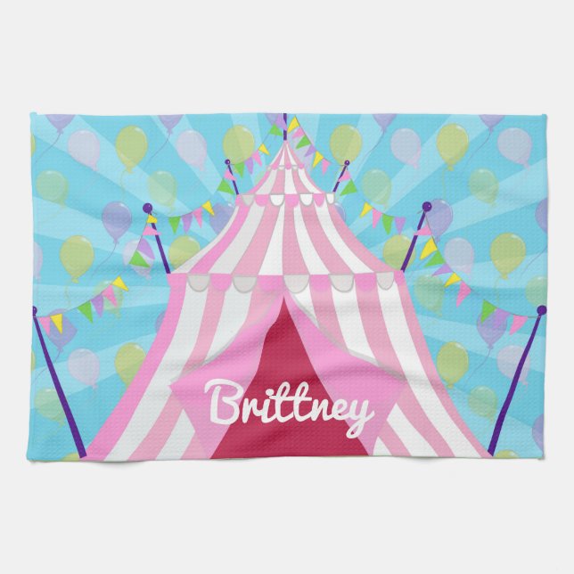Beautiful Circus Tent Kitchen Towel (Horizontal)