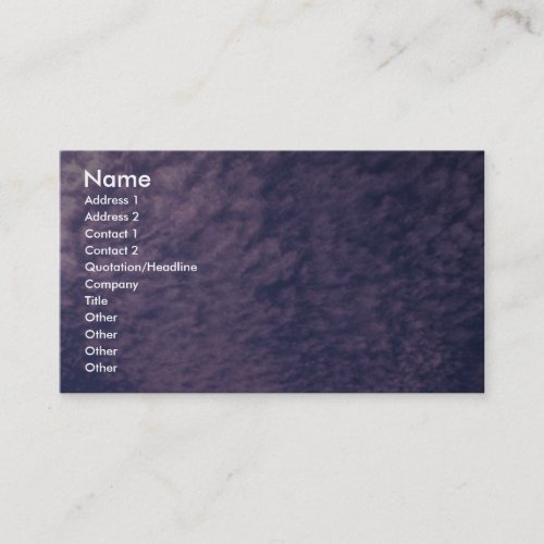 Beautiful Cirrocumulus Business Cards
