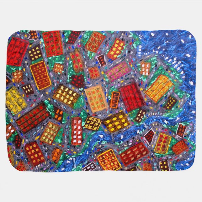 Beautiful Cities Baby Blanket (Horizontal)