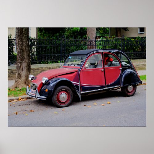 Beautiful Citroen 2CV Charleston Poster