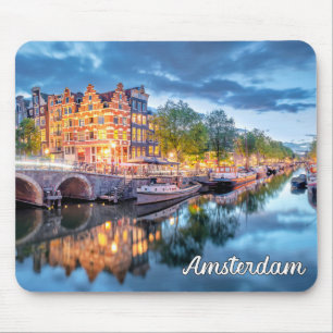 Beautiful City Of Amsterdam, Netherlands Mouse Pad