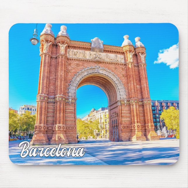 Beautiful City Of Barcelona, Spain Mouse Pad (Front)