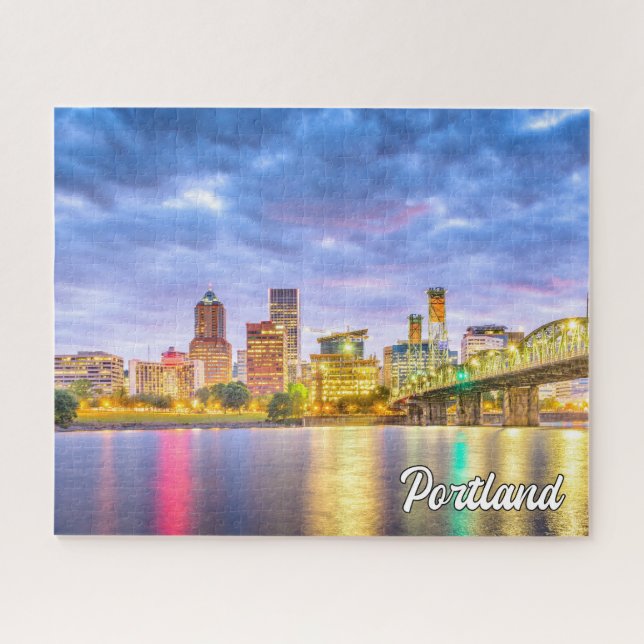 Beautiful City Of Portland, Oregon Jigsaw Puzzle (Horizontal)