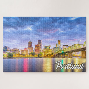 Beautiful City Of Portland, Oregon Jigsaw Puzzle