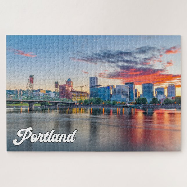 Beautiful City Of Portland, Oregon Jigsaw Puzzle (Horizontal)