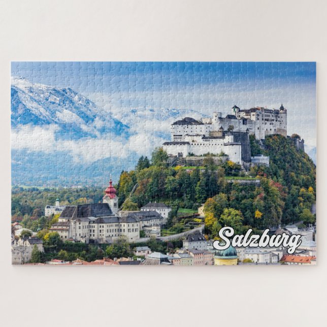 Beautiful City Of Salzburg, Austria Jigsaw Puzzle (Horizontal)